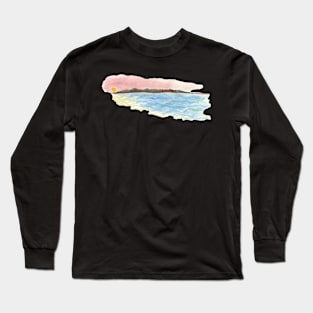 Miniature Hazy Island Sunset Long Sleeve T-Shirt